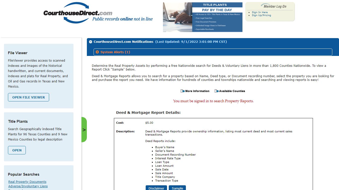 Property Deeds: Search Records Online | CourthouseDirect.com